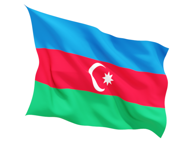 azerbaijan fluttering flag 640