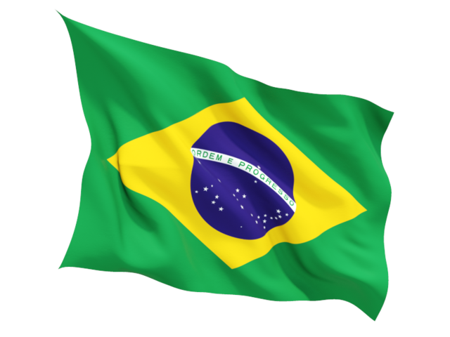 brazil fluttering flag 640