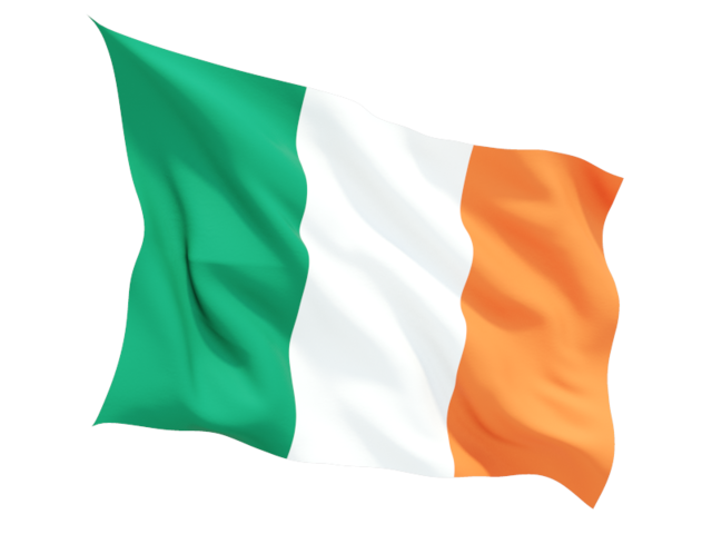 ireland fluttering flag 640