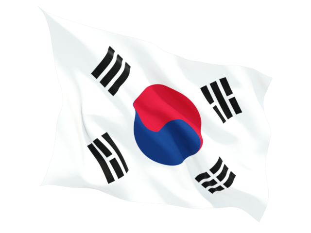 korea south fluttering flag 640