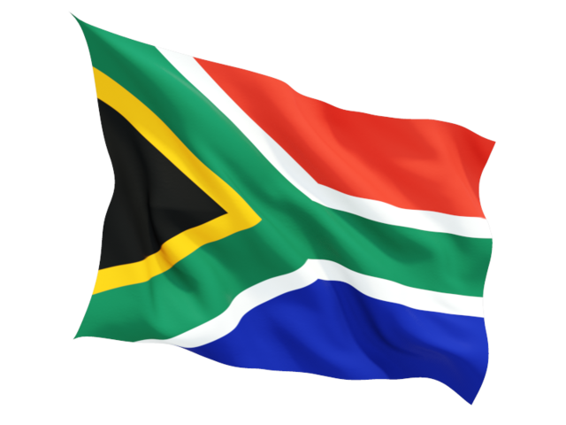 south africa fluttering flag 640
