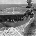 Aft view of USS Yorktown (CVA-10), circa in early 1956